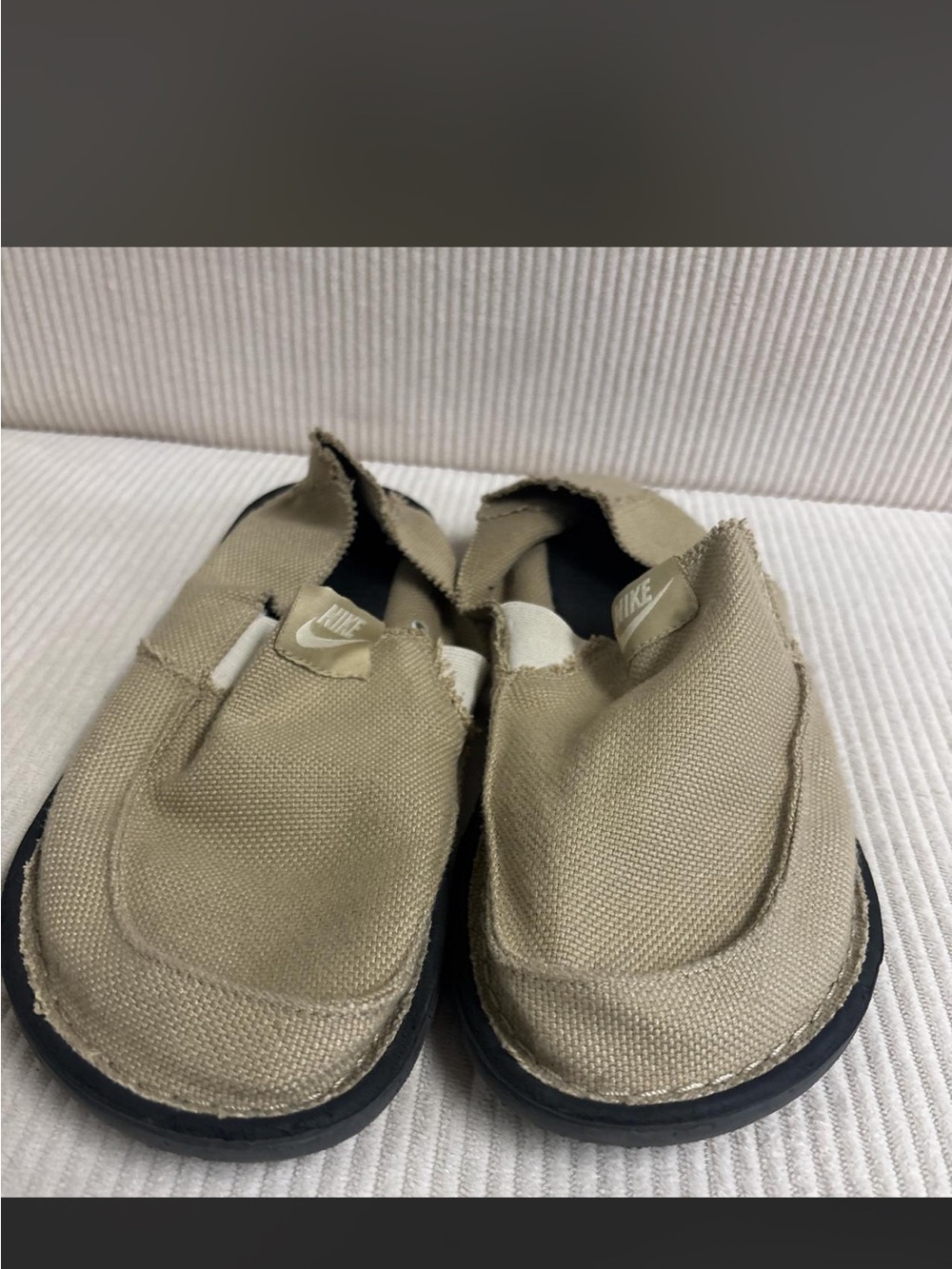 Nike Tan Canvas Slip-On Casual Shoes